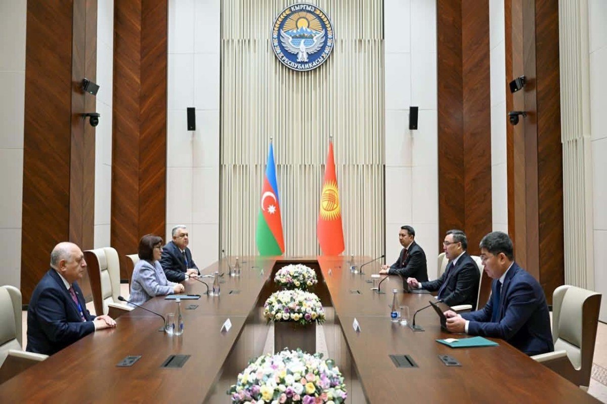 Sahibə Qafarova Qırğızıstan Prezidentinin QƏBULUNDA - FOTO