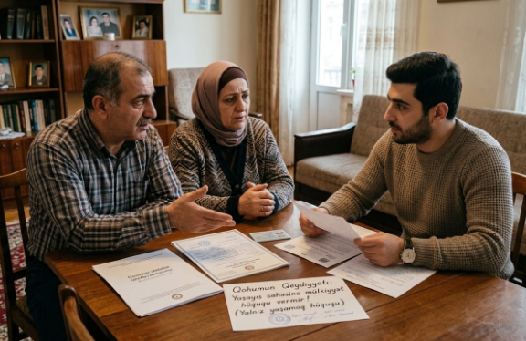 Evinə qohumunu qeydiyyata salanların nəzərinə — Açıqlama Evinə qohumunu qeydiyyata salanların nəzərinə — Açıqlama