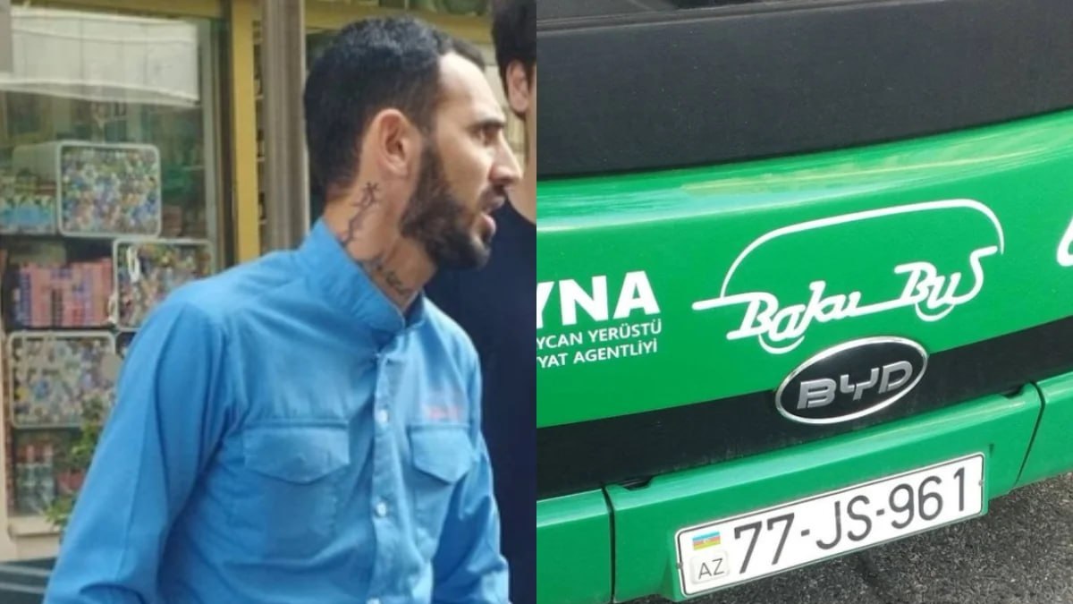 Bakıda avtobus sürücüsü sərnişinlə mübahisə etdi - Hamını yolda saxladı Bakıda avtobus sürücüsü sərnişinlə mübahisə etdi - Hamını yolda saxladı