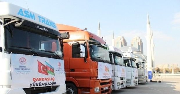 Türkiyədən Azərbaycana yardım göndərildi