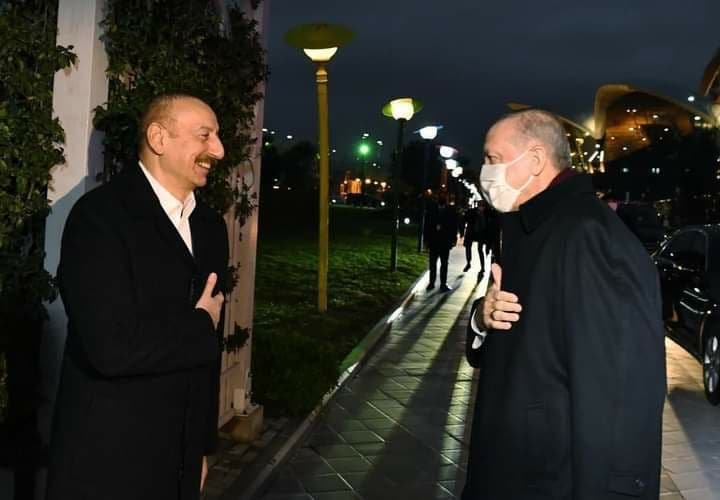 Əliyev və Ərdoğan Bakıda şam yeməyində - VİDEO