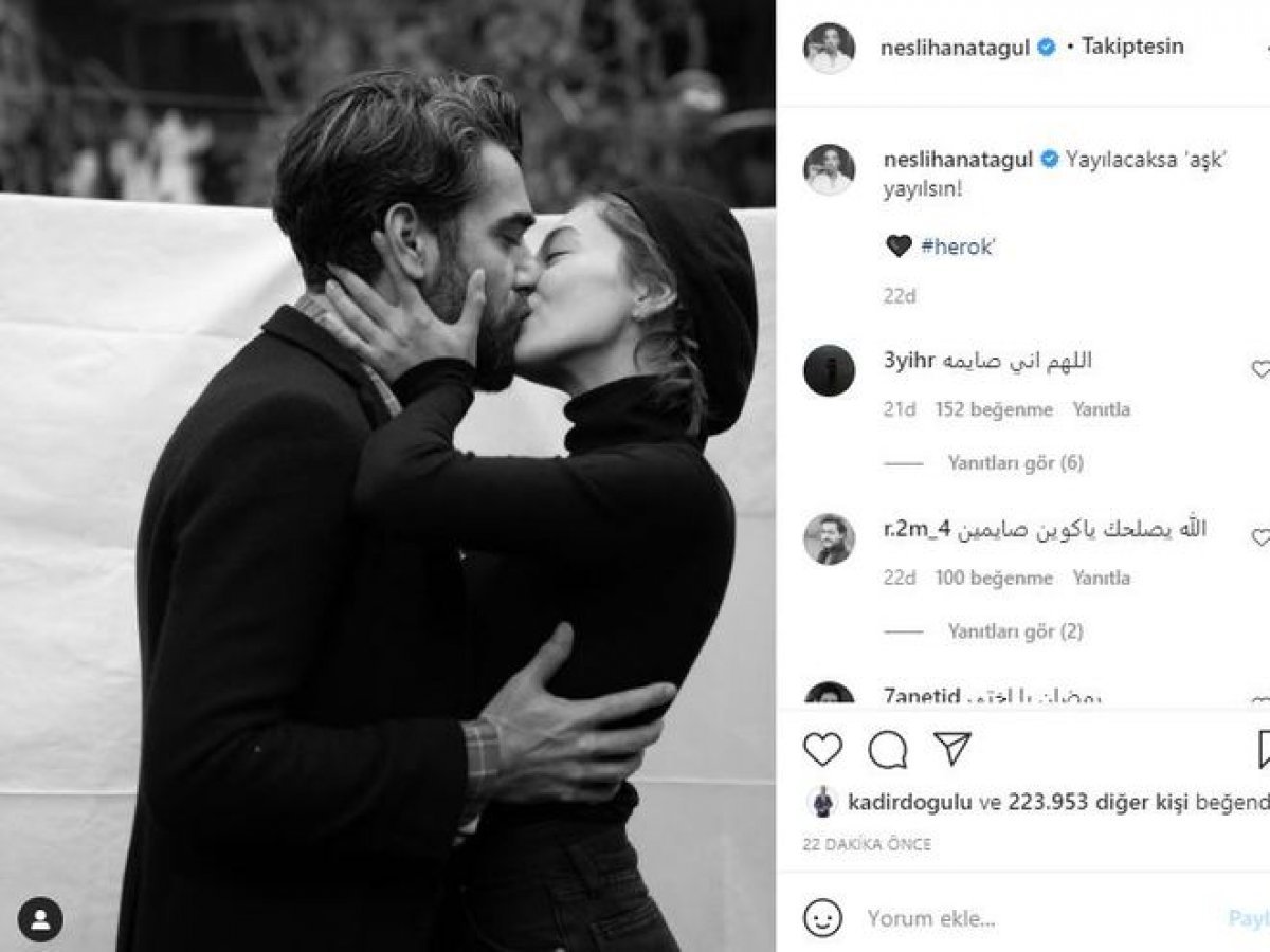 Aktrisa həyat yoldaşı ilə öpüşdüyü fotosunu paylaşdı - FOTO - foto 1