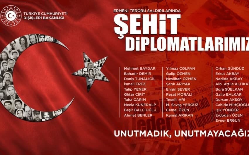 Erməni terroru nəticəsində şəhid olan həmkarlarımızı unutmadıq - Türkiyə XİN-dən SƏRT AÇIQLAMA