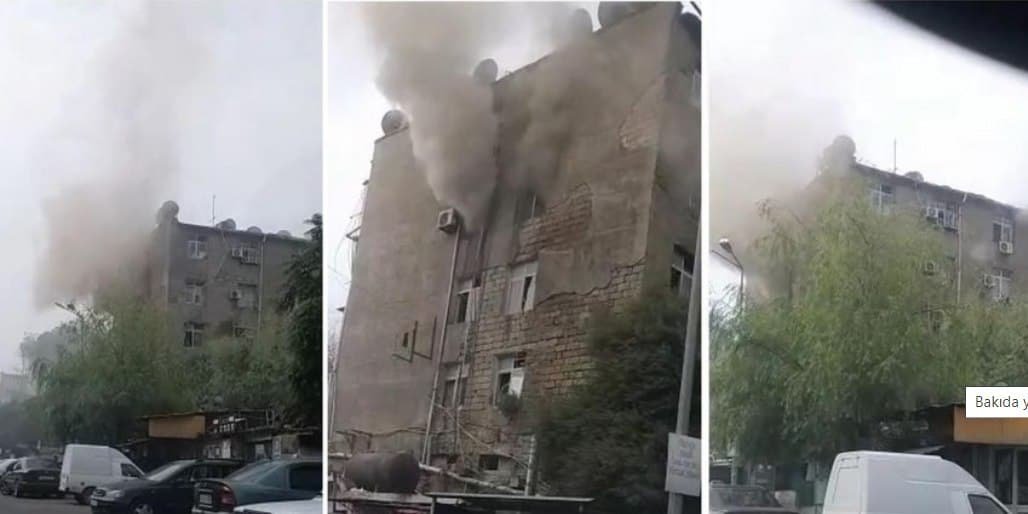 Bakıda yataqxanada yanğın söndürüldü