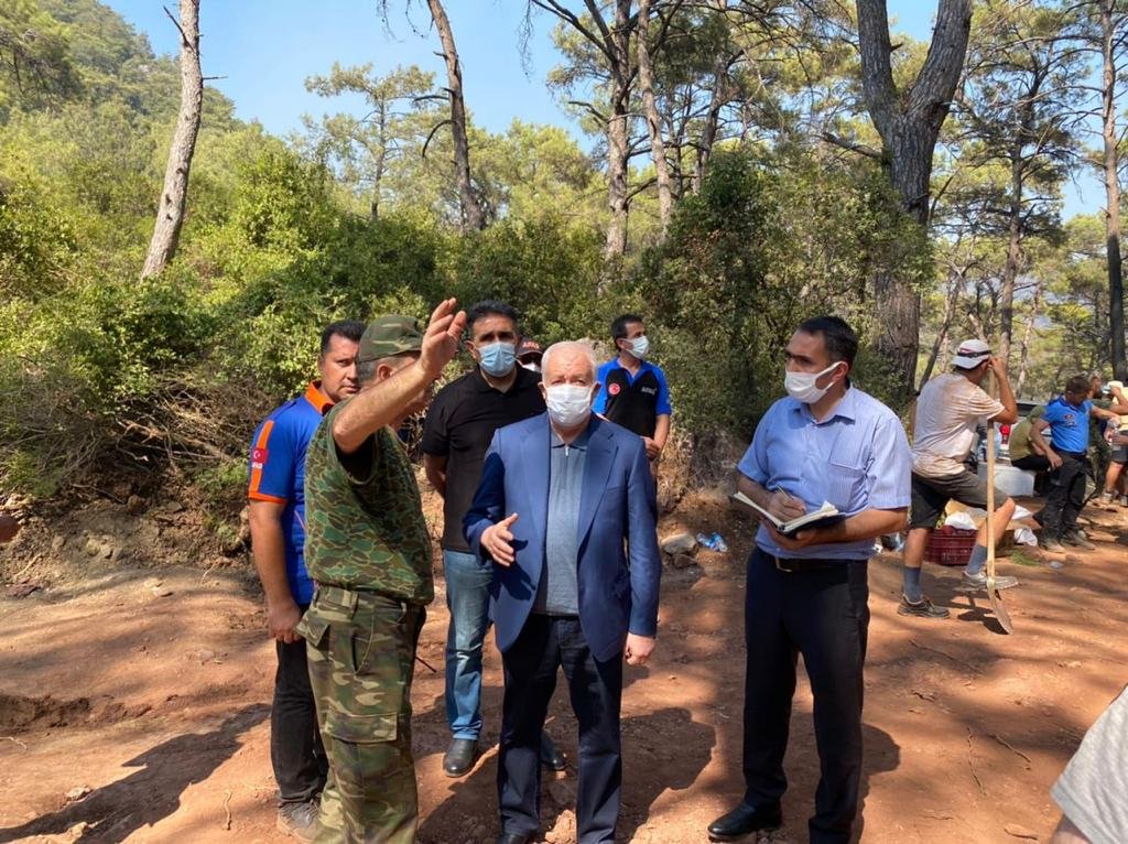 FHN-in əməkdaşları yanğınla mübarizəni davam etdirir - FOTO/VİDEO