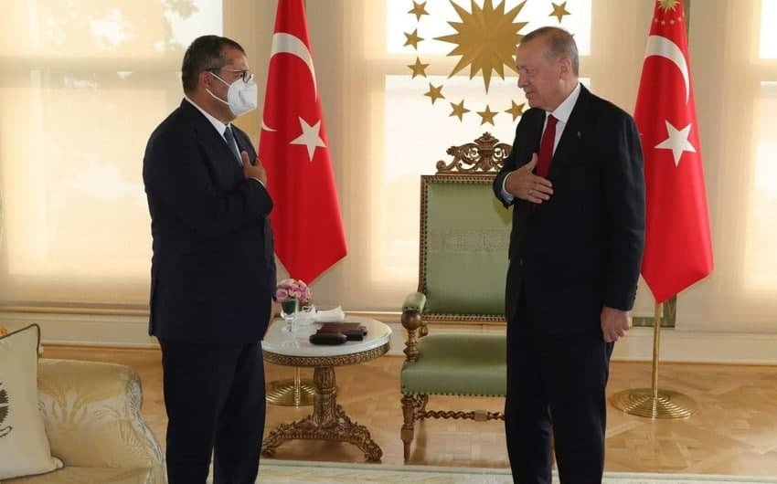 Ərdoğan Xəzər İbrahimi qəbul etdi - FOTO