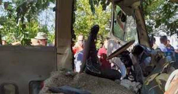 Ermənistanda avtobus qəzaya uğradı - 31 nəfər yaralandı - FOTO - foto 1