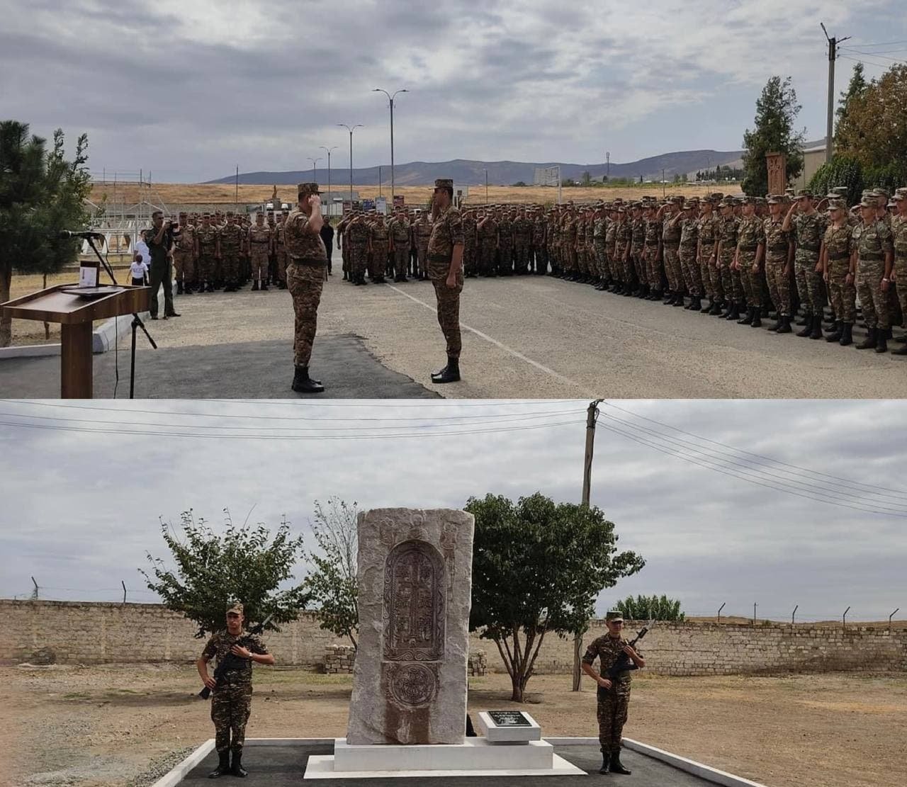 Separatçılar Ağdərədə ölən ermənilərə abidə ucaltdı - FOTO - foto 1
