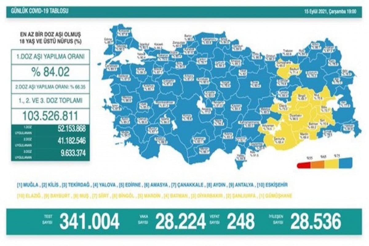 Türkiyədə son sutkada koronavirusdan 248 nəfər öldü - foto 1