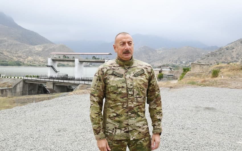 Prezident Hadrut qəsəbəsinə və Tuğ kəndinə səfər etdi - VİDEO