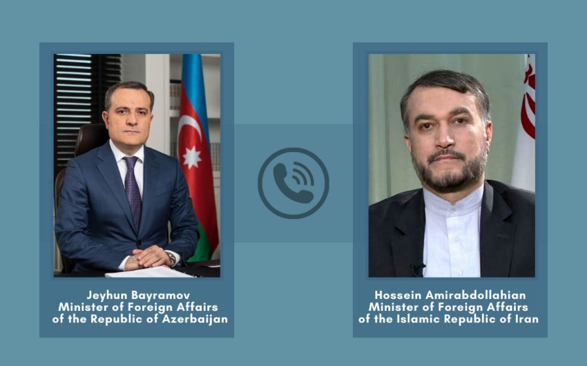 Ceyhun Bayramovla iranlı həmkarı arasında TELEFON DANIŞIĞI 