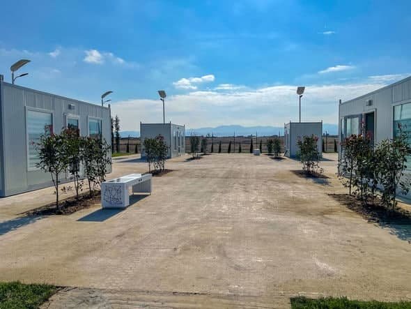 Ağdam Sənaye Parkı günəş panelləri ilə işıqlandırılır - FOTO
