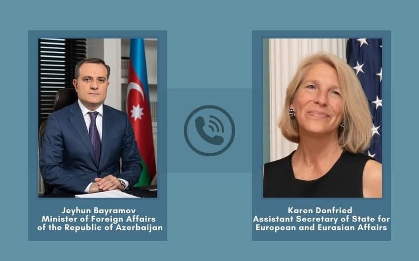 Ceyhun Bayramov amerikalı diplomatla sərhəddə baş verənləri müzakirə etdi