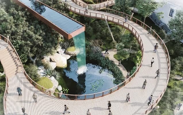 Bakıda “Alov qüllələri”nin yanındakı park belə olacaq - FOTO Bakıda “Alov qüllələri”nin yanındakı park belə olacaq - FOTO