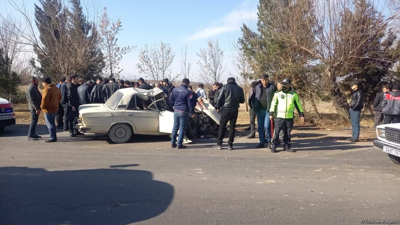 Bərdədə avtomobil ağaca dəydi: Sürücü xəstəxanalıq oldu - FOTO