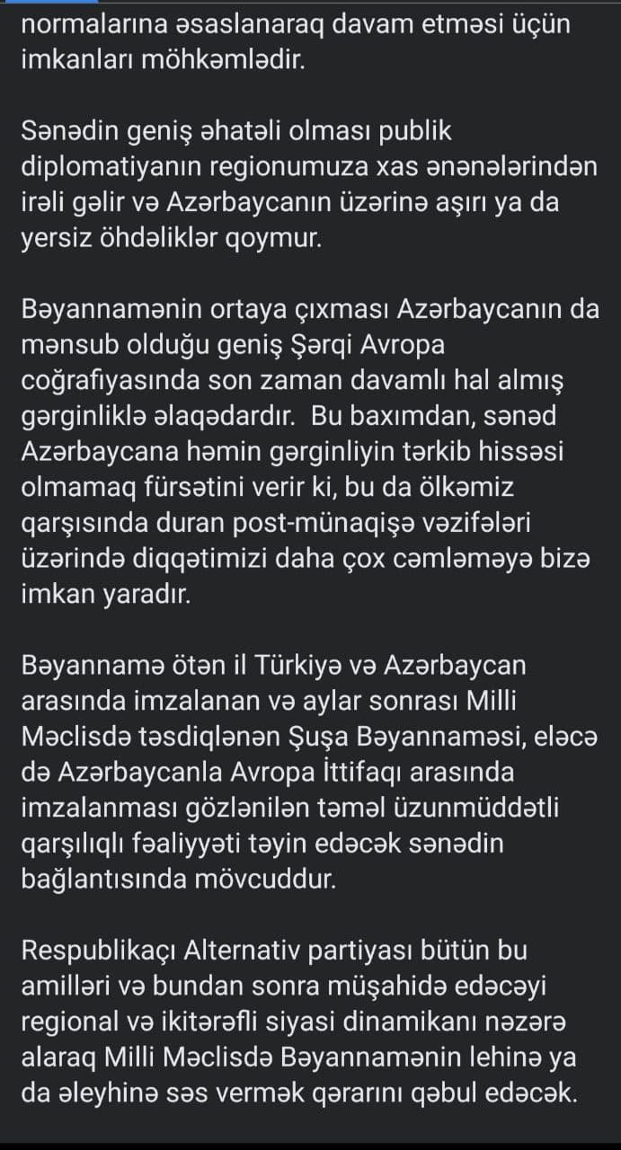 REAL-dan Moskva Bəyannaməsinə REAKSİYA - foto 2