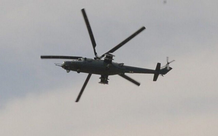 Rus ordusunun daha bir helikopteri vuruldu – VİDEO Rus ordusunun daha bir helikopteri vuruldu – VİDEO