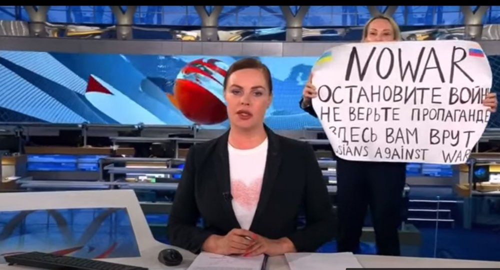 Putinə etiraz edən \