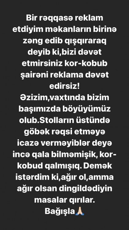 Nazilə Səfərlidən ona “kobud” deyən rəqqasəyə AĞIR SÖZLƏR - “Dingildədiyin masalar...”  - foto 1