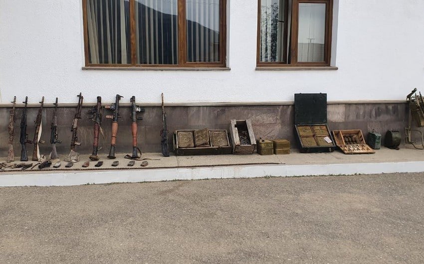 Xocavənddə xeyli sayda silah-sursat aşkarlandı