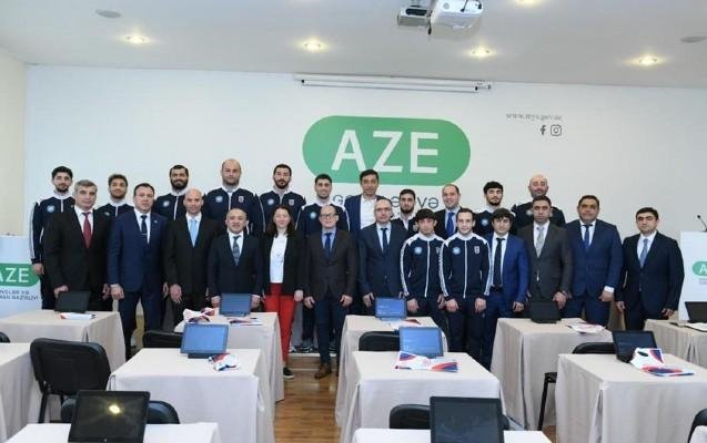 Fərid Qayıbov medal qazanan cüdoçularla görüşdü - FOTO