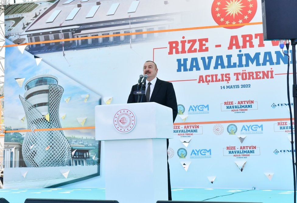 İlham Əliyev və Ərdoğan Rize-Artvin hava limanının açılışında - YENİLƏNİB - FOTO/VİDEO - foto 9