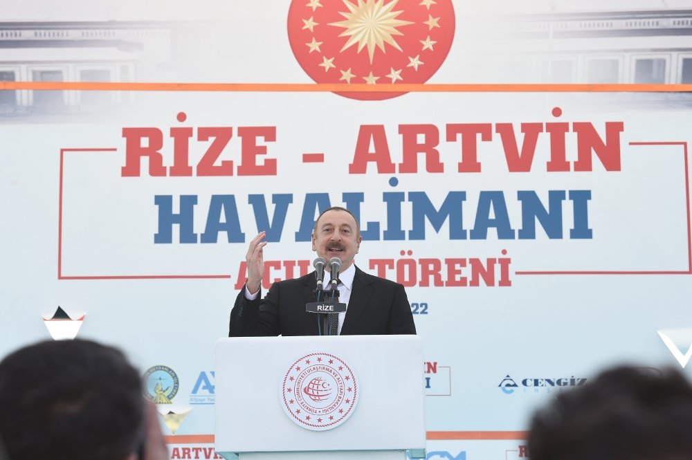 İlham Əliyev və Ərdoğan Rize-Artvin hava limanının açılışında - YENİLƏNİB - FOTO/VİDEO - foto 11