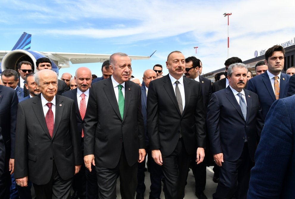 İlham Əliyev və Ərdoğanın qatıldığı Rize-Artvin Hava Limanının açılışından maraqlı - FOTOLAR