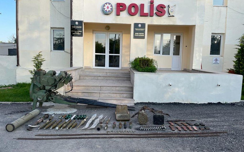 Şuşada silah-sursat aşkarlandı