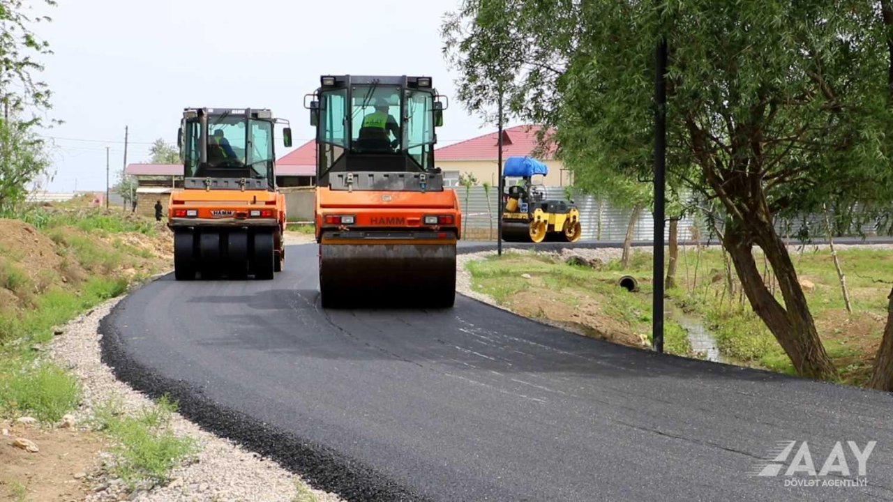 Azərbaycanda bu avtomobil yolu yenidən qurulur – FOTO Azərbaycanda bu avtomobil yolu yenidən qurulur – FOTO