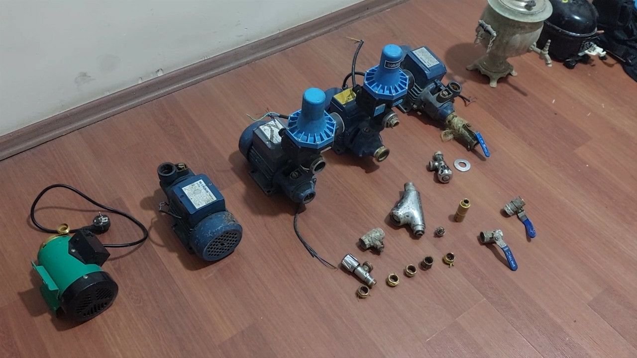Gəncədə su nasoslarını oğurlayan şəxs saxlanıldı - FOTO