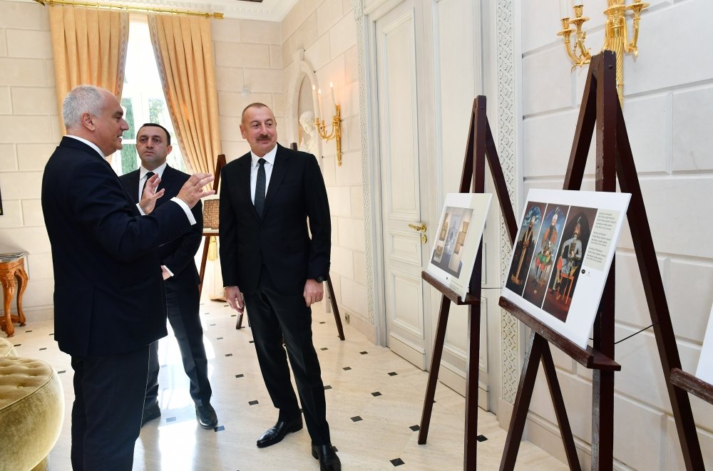 İlham Əliyev Gürcüstanda “Qarabağ xanlığının irsi” sərgisi ilə tanış oldu - FOTO-VİDEO
