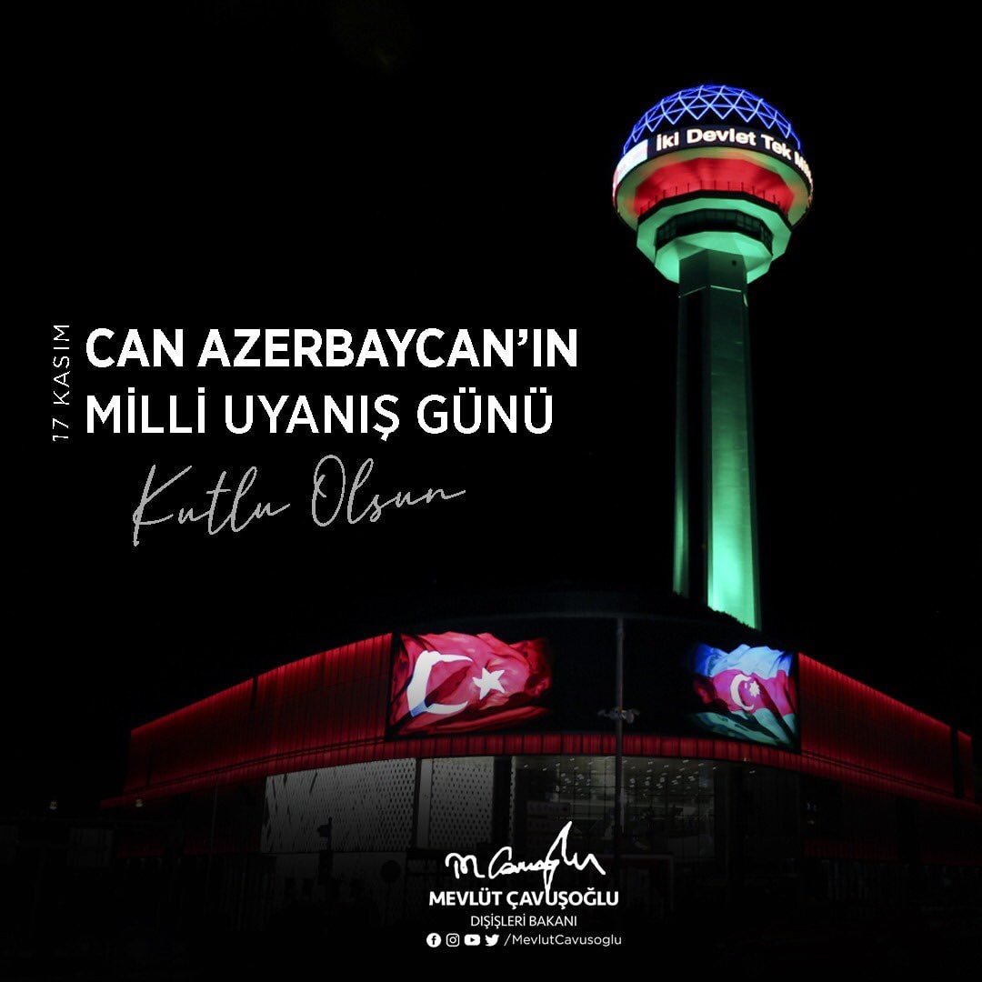 Çavuşoğludan Milli Dirçəliş Günü ilə bağlı TƏBRİK - foto 2