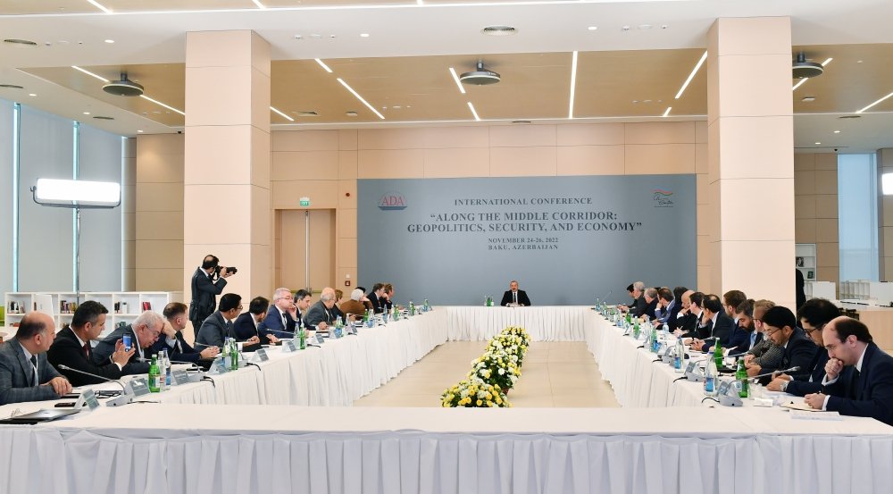 İlham Əliyev beynəlxalq konfransda iştirak edir – FOTO/VİDEO - foto 1