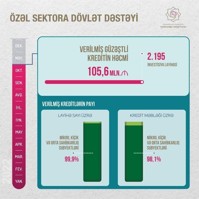 Sahibkarlara bu il verilən güzəştli kreditlərin həcmi AÇIQLANDI - foto 1