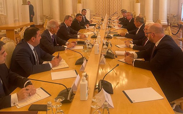 Moskvada Azərbaycan və Rusiya xarici işlər nazirlərinin GÖRÜŞÜ BAŞLADI - FOTO