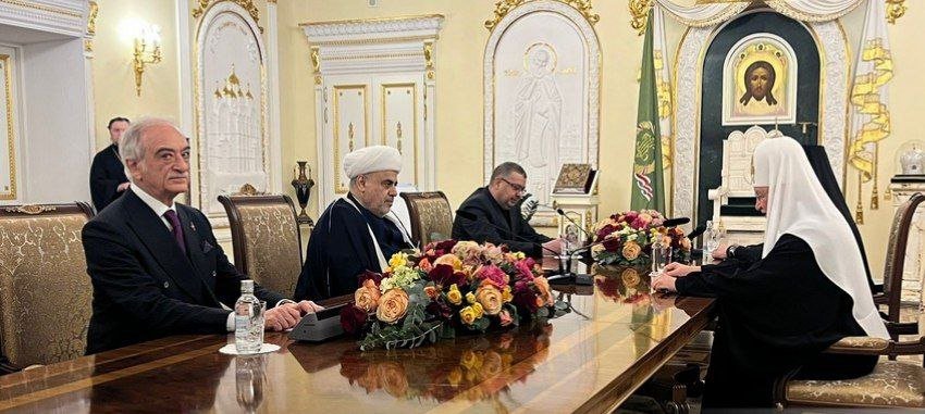 Allahşükür Paşazadə Moskvanın və bütün Rusiyanın Patriarxı ilə görüşüb