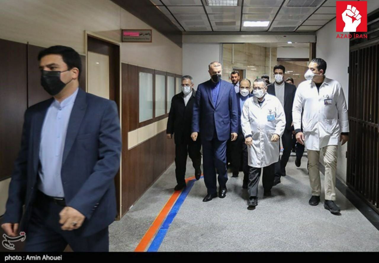 İranın XİN başçısı yaralı səfirlik əməkdaşlarına BAŞ ÇƏKDİ - FOTO/VİDEO - foto 1