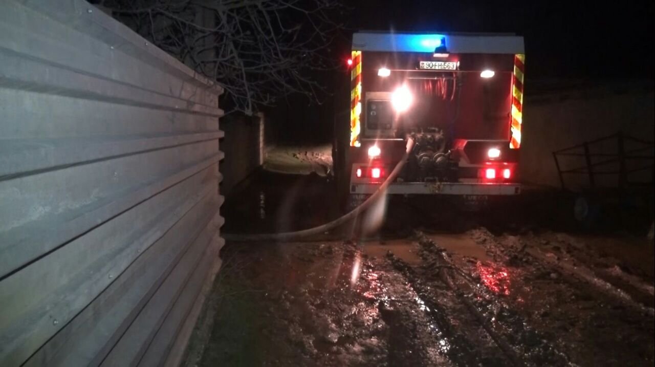 Cəlilabadda 5 otaqlı ev YANIB KÜL OLDU - FOTO 