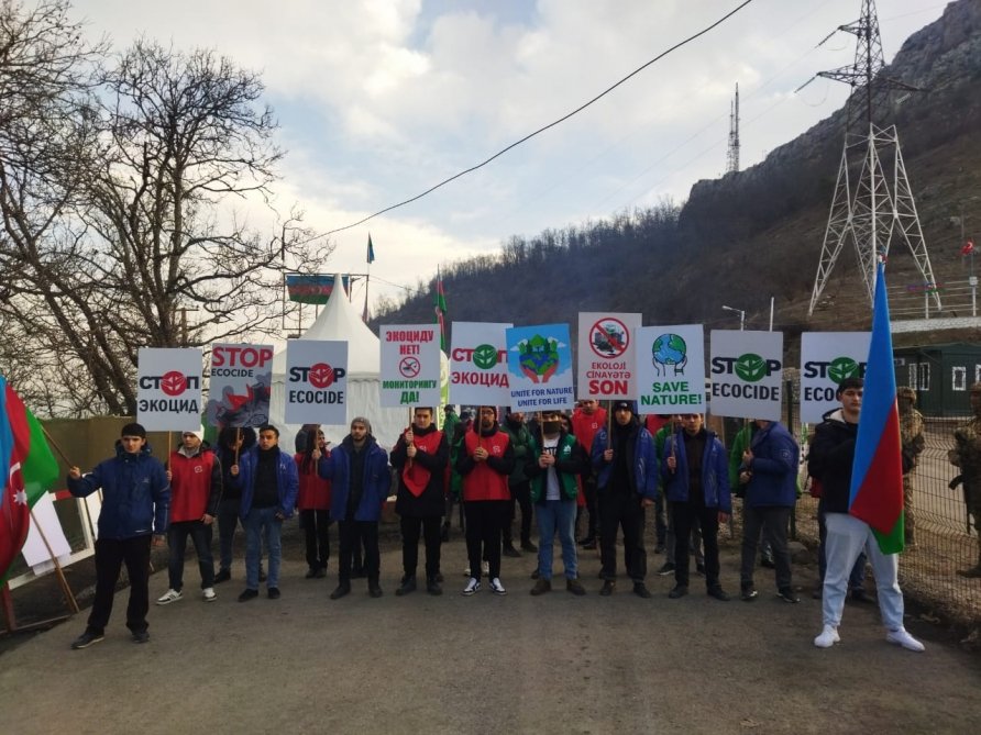 Laçın-Xankəndi yolunda ekoaksiya 84 gündür davam edir - FOTO