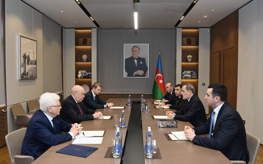 Ceyhun Bayramov Rusiyalı nümayəndəni Ermənistanın artan təxribatları barədə MƏLUMATLANDIRDI - FOTO