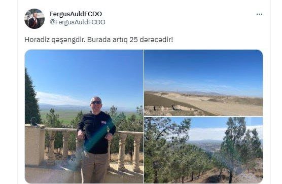 Britaniya səfiri Füzulidə: “Horadiz qəşəngdir”  - foto 1