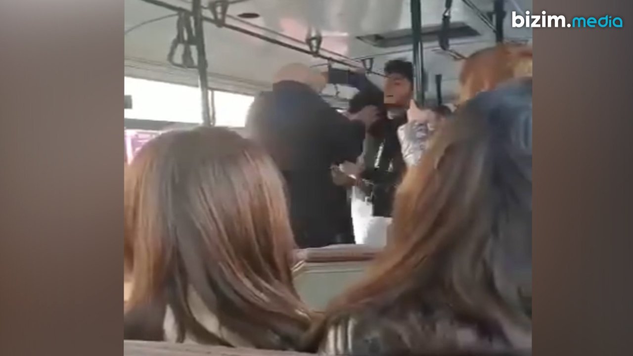 Paytaxtda avtobusda dava DÜŞDÜ – ANBAAN VİDEO