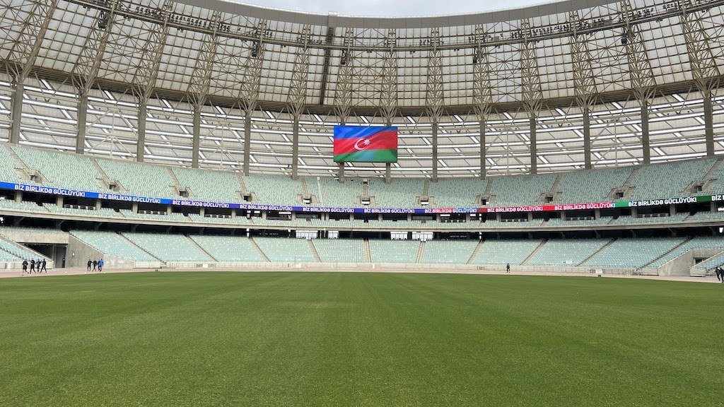 Olimpiya stadionu “Qarabağ” - “Qalatasaray” oyununa hazırlaşır – FOTO Olimpiya stadionu “Qarabağ” - “Qalatasaray” oyununa hazırlaşır – FOTO