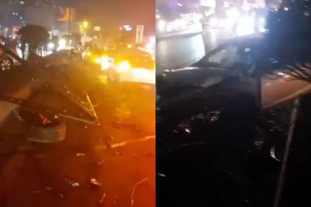 Bakıda baş verən ağır yol qəzasından GÖRÜNTÜLƏR