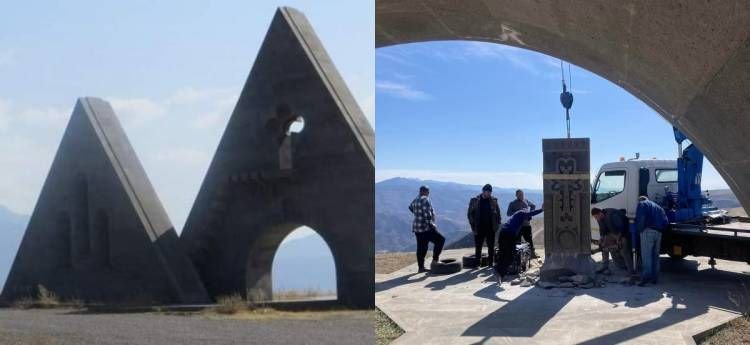 Laçında ermənilərin bu “abidəsi” də Azərbaycanın nəzarətinə keçdi