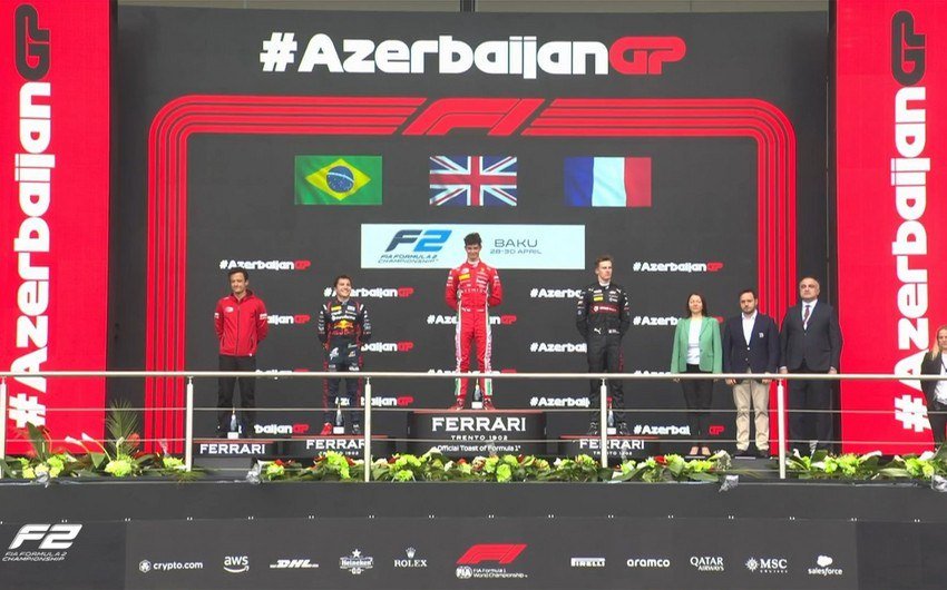“Formula 2” üzrə Azərbaycan Qran-prisinin qaliblərinə mükafat verildi