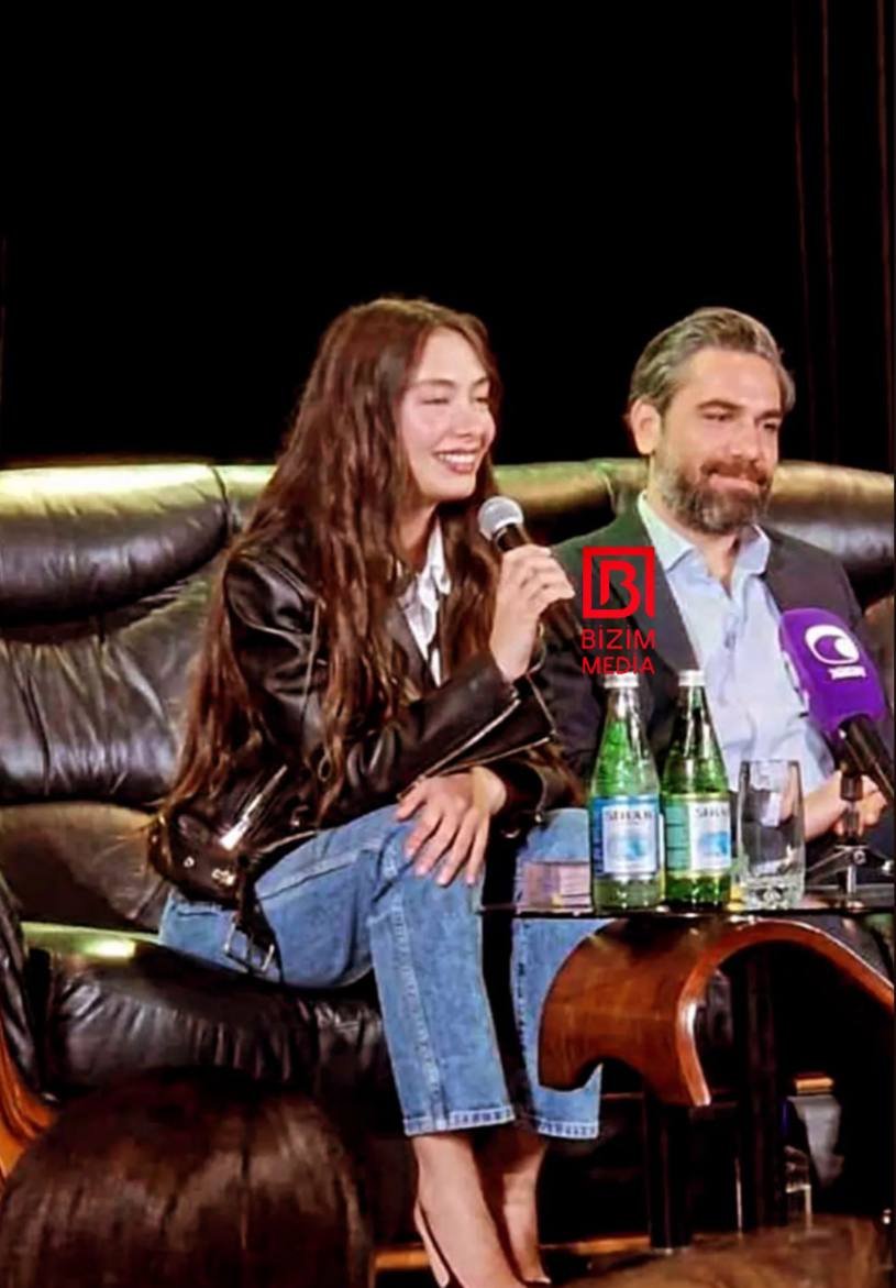 Kadir-Neslihan cütlüyü Bakıda tələbələrlə GÖRÜŞDÜ - FOTO/VİDEO - foto 2