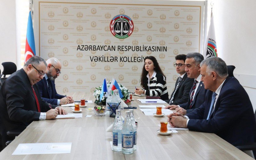Vəkillər Kollegiyasının rəhbərliyi ilə BMT-nin nümayəndələri arasında görüş keçirilib - FOTO Vəkillər Kollegiyasının rəhbərliyi ilə BMT-nin nümayəndələri arasında görüş keçirilib - FOTO