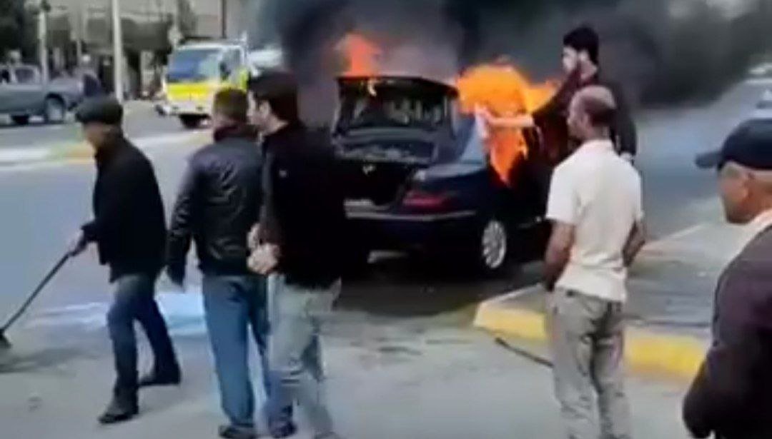 Sumqayıtda “Mercedes” YANDI - VİDEO 